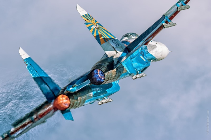 military aircraft, jet fighter, Sukhoi Su-27, afterburner, 720P, military