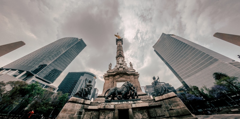 building, sky, 2K, built structure, modern, reforma, cityscape, architecture, representation, méxico, travel, cloud - sky, art and craft, ciudad de méxico