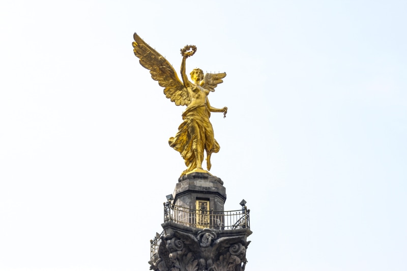 angel of independence, craft, sculpture, art and craft, el Ángel de la independencia, ciudad de méxico, mexico city, statue, angel, no people, sky, history