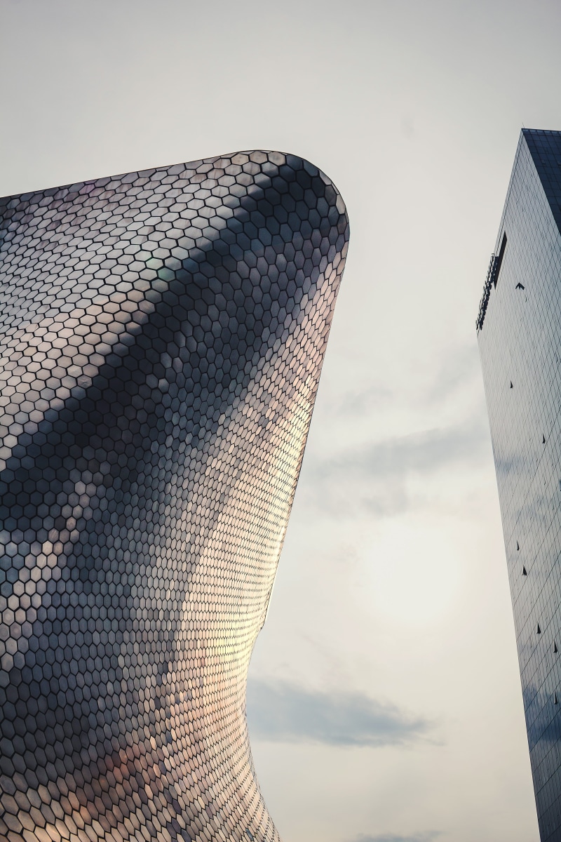 focus on foreground, office, architecture, skyscraper, mexico, nature, 5K, ciudad de méxico, building, close-up, cloud - sky, sky, sunset, tall - high