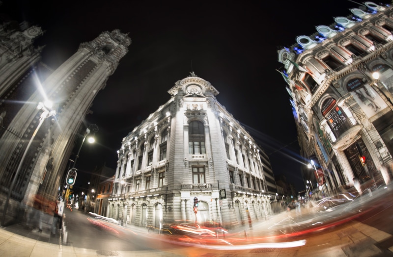 night, built structure, skyscraper, madero, cdmx, mexico city, architecture, street, blurred motion, sky, illuminated, tower, ciudad de méxico, transportation