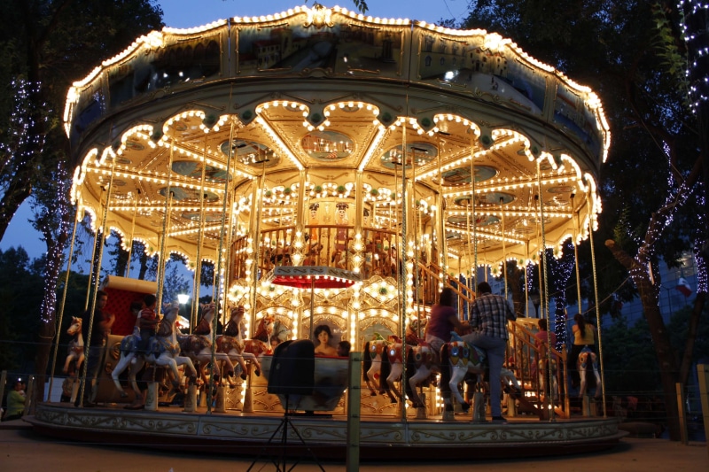 real people, lighting equipment, bellas artes, art and craft, carousel, ornate, ciudad de mxico, arts culture and entertainment, amusement park ride, mexico