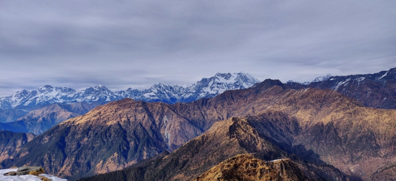 mountains, rock, outdoors, hills, snow, chandrashila, mountain range, mountain, environment, formation, non-urban scene, beauty in nature, landscape, travel destinations
