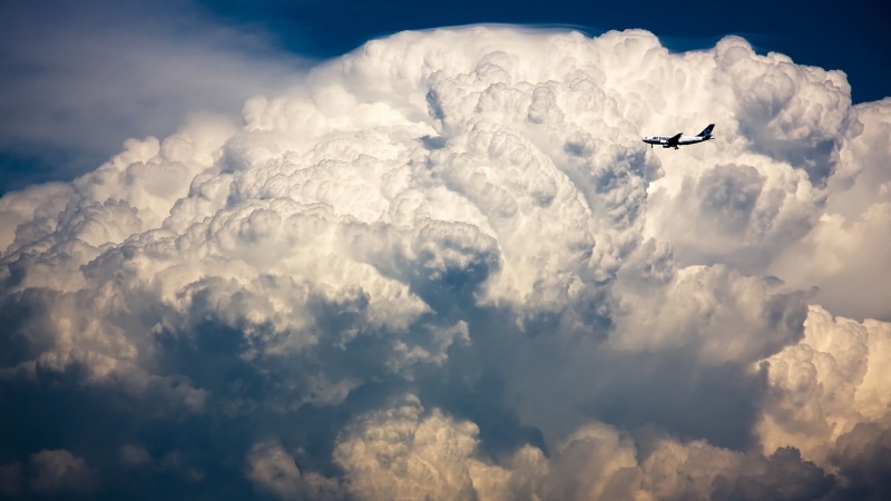 low angle view, mode of transportation, beauty in nature, day, outdoors, transportation, flying, white, on the move, aircraft, softness, 1080P, clouds