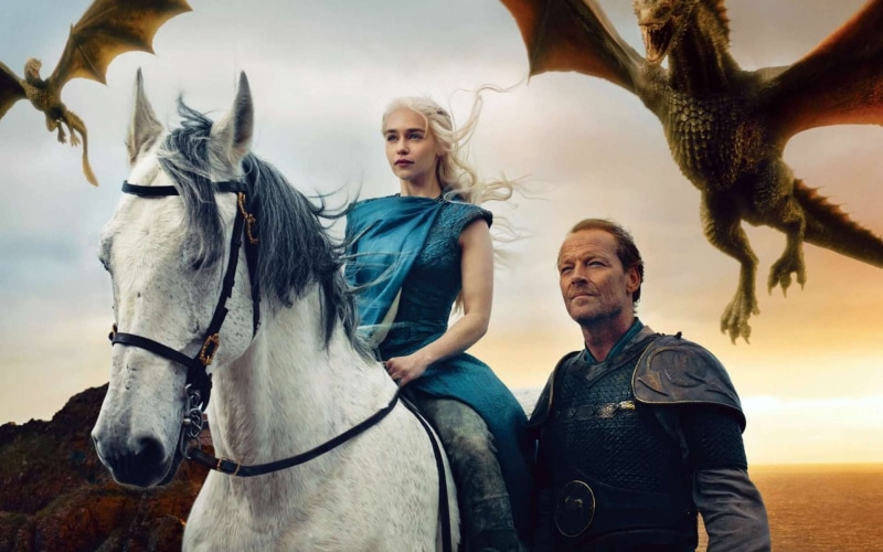 animal wildlife, one animal, pets, thrones, game, women, Iain Glen, young adult, horse, domestic, livestock, mammal, outdoors, Game of Thrones, domestic animals