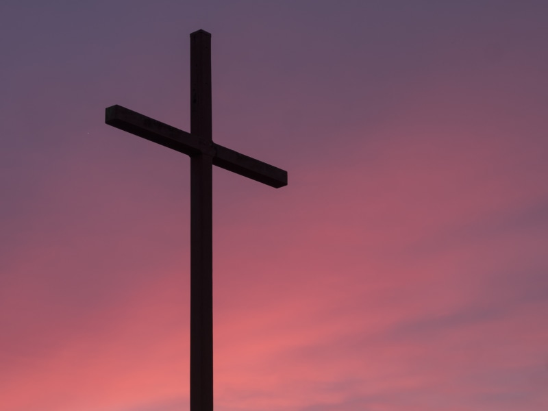 brown, cloud - sky, jesus Christ, photo, idyllic, golden, no people, easter, cross, sunset, wooden, nature, spirituality, pink color, low angle view, 4K