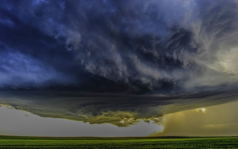 tranquility, cell, water, Supercell, thunderstorm, dramatic sky, power in nature, 1080P, no people, storm, environment, cloud - sky, beauty in nature