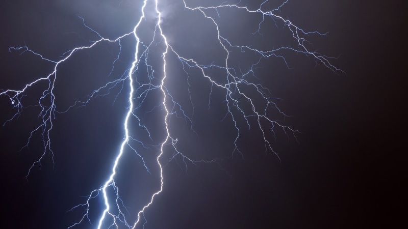 no people, warning sign, ominous, power in nature, 1080P, rain, power, sign, water, forked lightning, nature, lightning, dramatic sky, cloud - sky