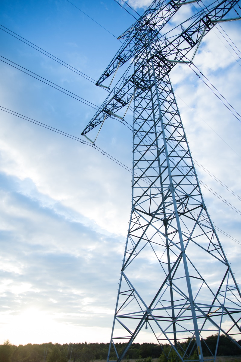 high voltage, gray, tall, current, supply, wire, cable, tower, pylon, power supply, built structure, transmission, electricity, voltage, cloud - sky, station