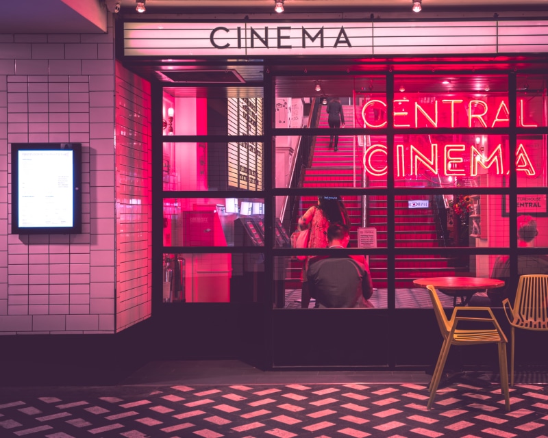 glow, building, urban Scene, red, architecture, table, nightphotography, bar - Drink Establishment, sign, lifestyles, no People, design, modern, cinema