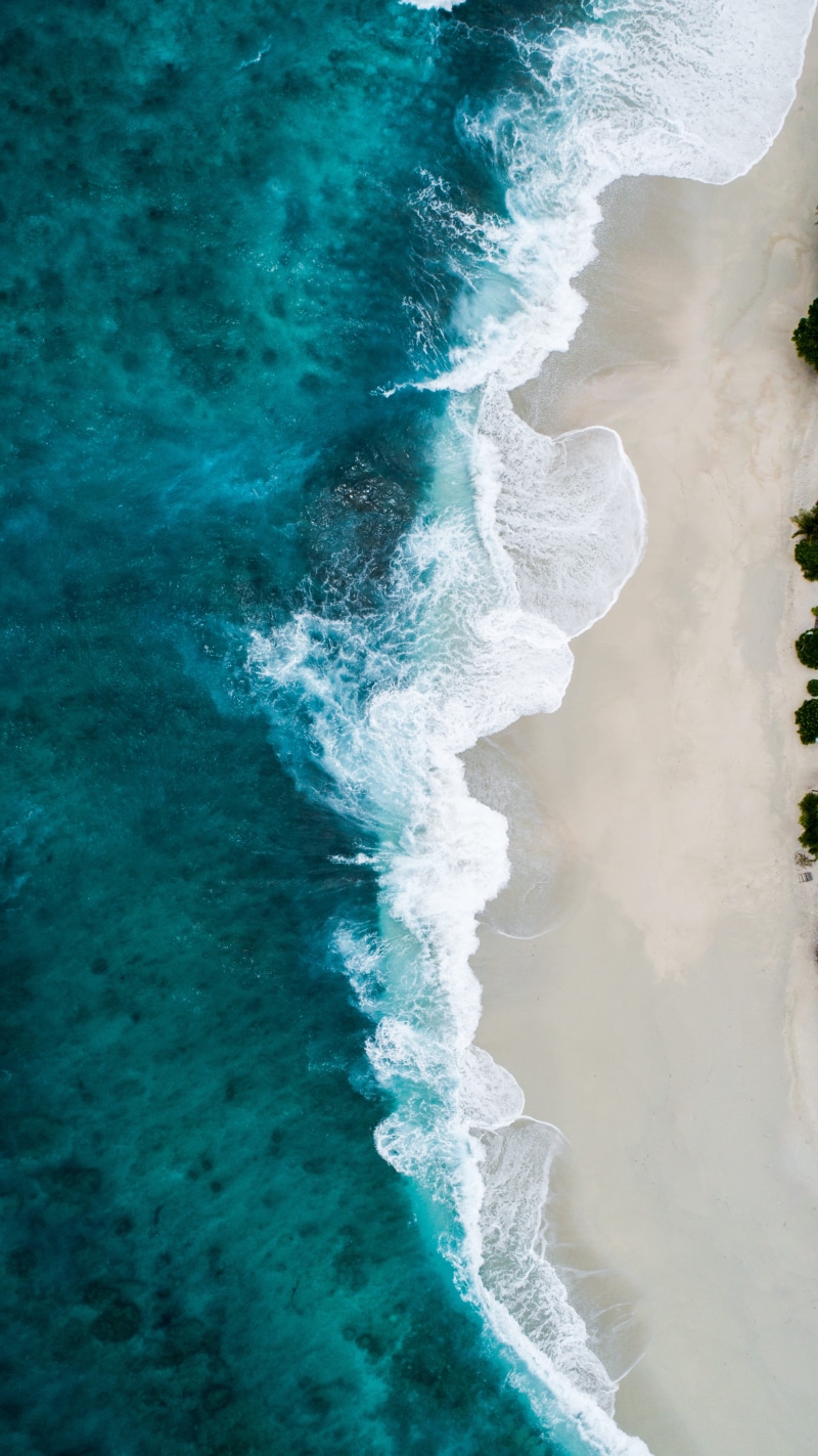 body, coast, wafe, motion, daytime, shoreline, high angle view, aquatic sport, power in nature, photo, nature, sea, land, breaking, ocean, aerial, seashore