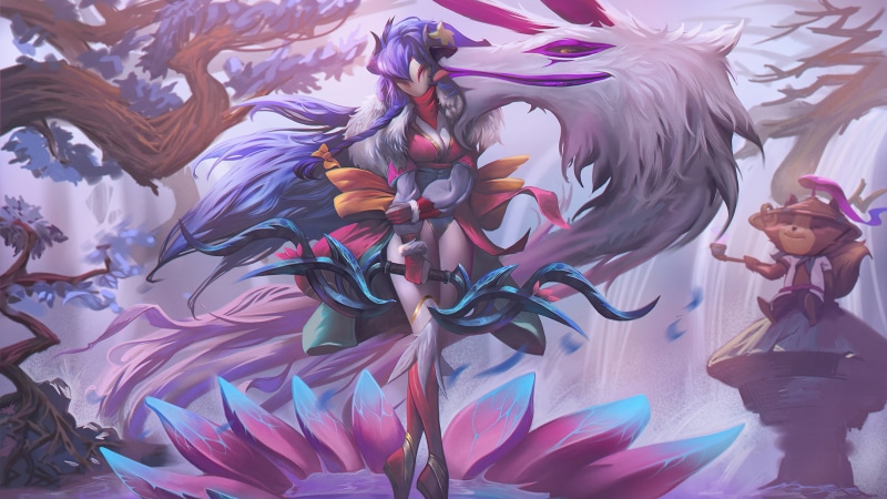 4K, League of Legends, Teemo League of Legends, video games, Kindred, spirit blossom, Teemo, Kindred (League of Legends), Riot Games