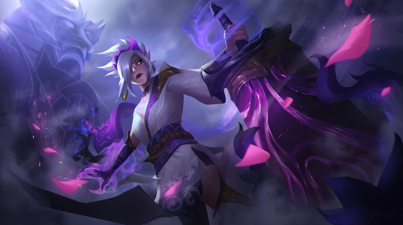 Riven, Riven (League of Legends), spirit blossom, League of Legends, PC gaming, 4K