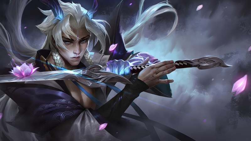Riot Games, League of Legends, spirit blossom, Yone (League of Legends), 4K, 4K