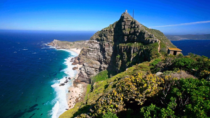 tourist attraction, coast, peninsula, klippe, tourism, cape peninsula, headland, cape point, blue sky, south africa, cape, mount scenery, cliff, sea, sky
