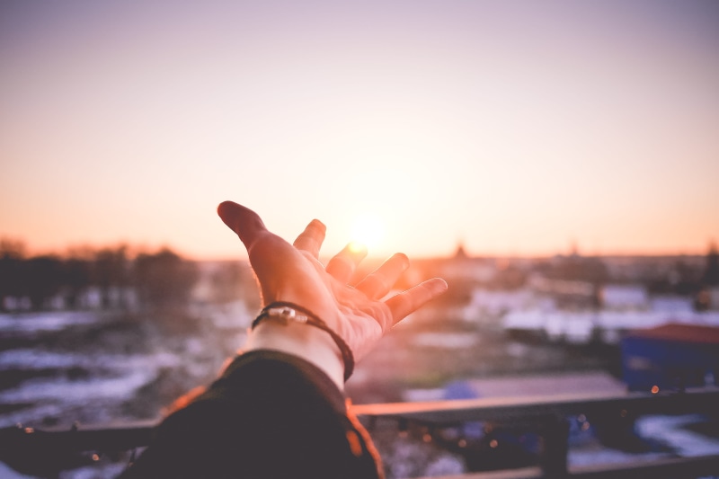 body part, young Adult, personal perspective, far far away, missing, lifestyles, life, one Person, Reach, cityscape, sky, showing, hands, Man, back Lit