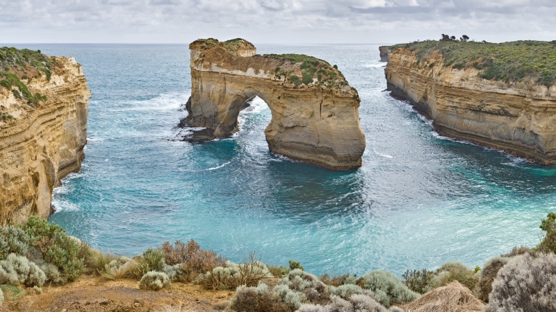 outdoors, Australia, cliff, solid, rocky coastline, rock formation, beauty in nature, island, rock - object, horizon over water, arch, water, formations