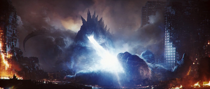 battle, 1080P, kaiju, creature, fantasy art, Godzilla, King Kong