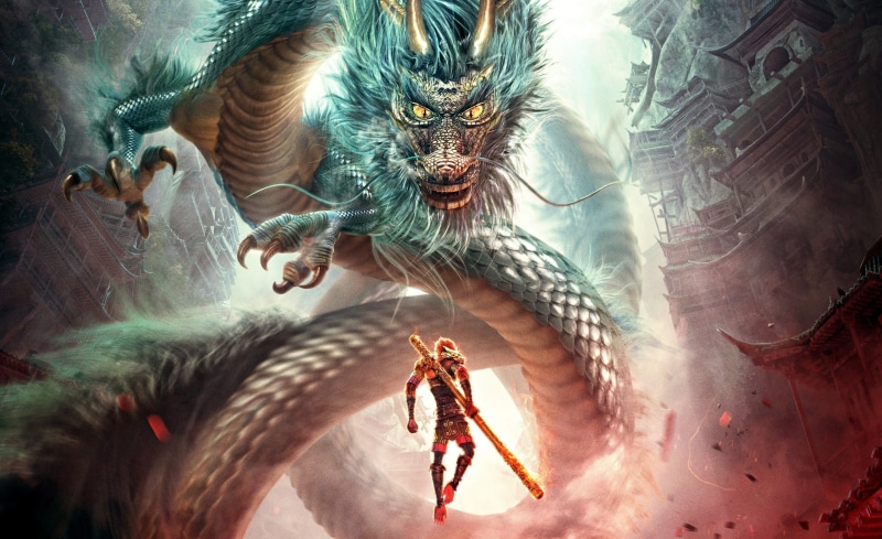 asian, animal wildlife, human representation, Monkey King Hero is Back, group of animals, fight, indoors, illustration, Cheang Pou-soi, gun, 2015, no people