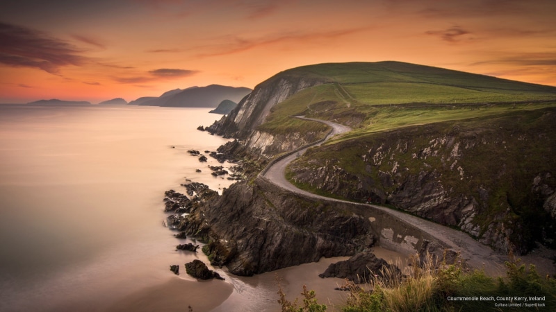 Europe, coummenole, beach, ireland, county, kerry, 2K