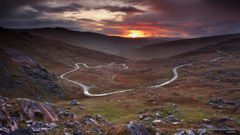county, 2K, mountains, ireland, pass, healy, caha, Europe, cork, dawn