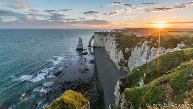 2K, france, Europe, normandy, cliffs, etretat, dawn