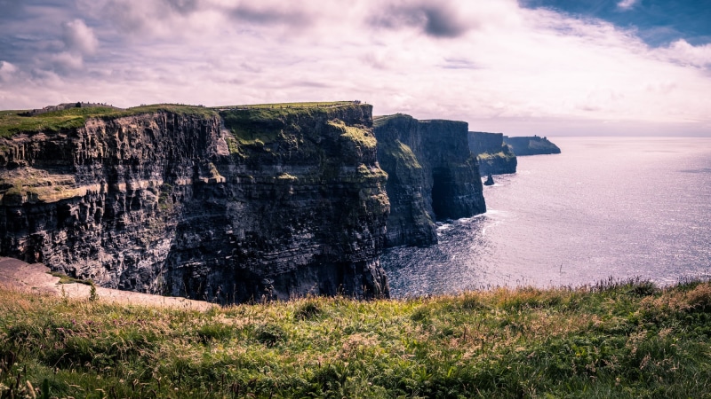 Clare, popular, Landscape photography, IE, landmark, rock - Object, seascape, tower, travel, natural  landscape, coastline, Cliffs of Moher, 1080P, rocks