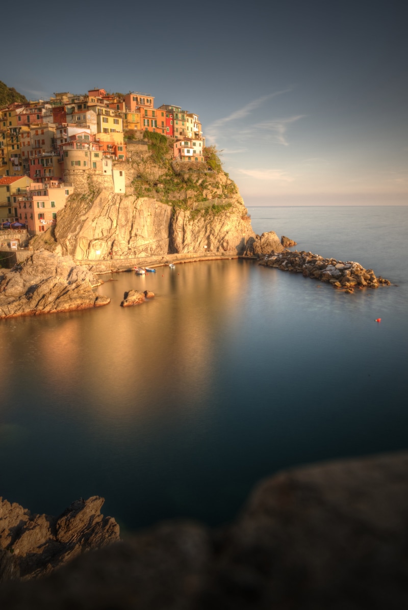 cinque terre, mediterranean Sea, rock - Object, sea, cinque  terre, coastline, architecture, Tree, EUROPE, sunset  coast, dusk, summer, mediterranean Countries