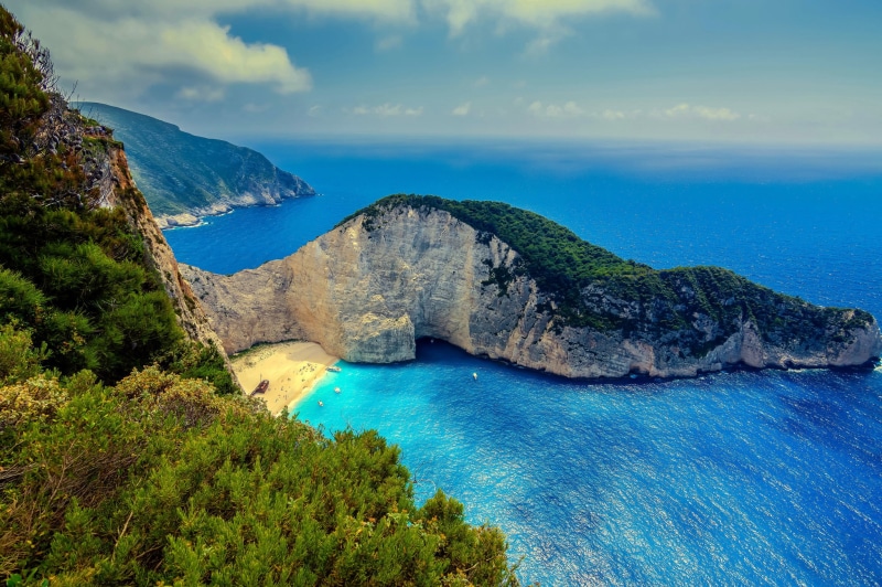 Greece, landscape, navagio beach, sea, 1080P, Zakynthos, beach