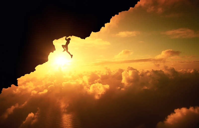 clouds, mountain, cloud - sky, beauty in nature, outdoors, sunset, men, tranquility, scenics - nature, leisure activity, 1080P, sport, silhouette, man