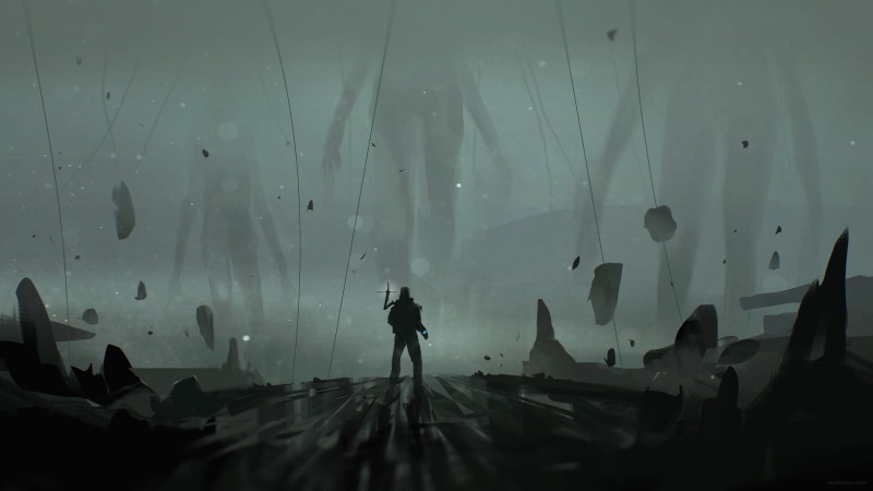 video game art, Hideo Kojima, video games, 4K, Death Stranding, games art