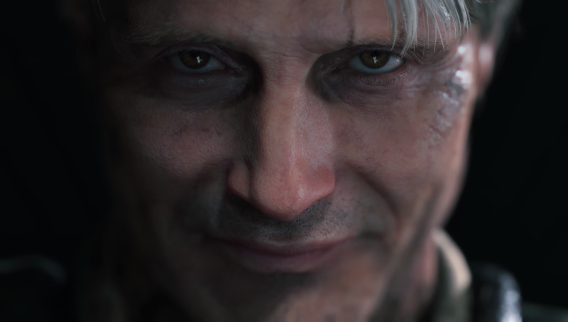 Hideo Kojima, Mads Mikkelsen, males, looking at camera, apocalyptic, emotion, studio shot, close-up, mature adult, 4K, headshot, body part, human body part