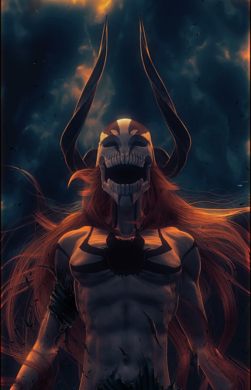 kurosaki, art, hollow, anime, x, 720P, bleach, ichigo, hd