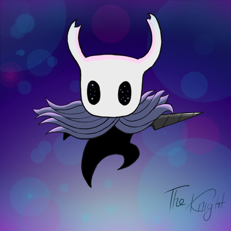fear, 720P, colored background, evil, cartoon, blue, celebration, humor, horror, spooky, Hollow Knight, Hallownest, The Knight, people, fun, fantasy, representation