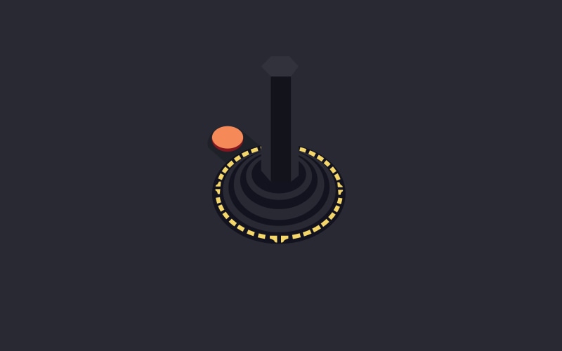 joystick, simple background, minimalism, Atari, video games, 2K, retro games, buttons