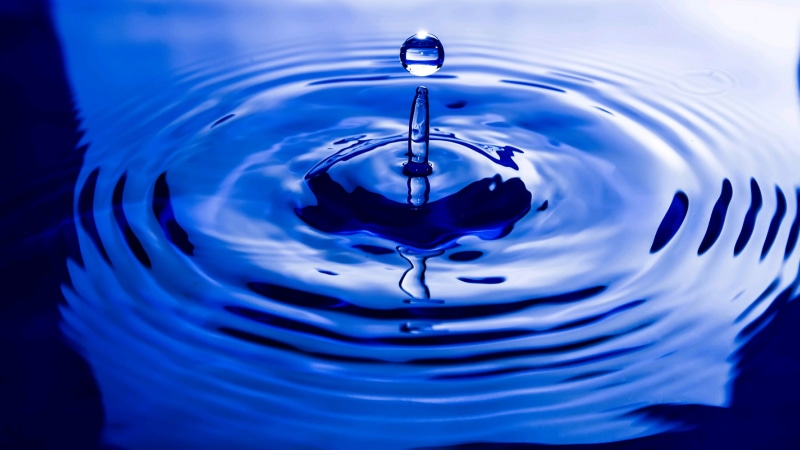 macro photography, ripple, water, nature, splashing droplet, falling, no people, blue, geometric shape, backgrounds, waves, motion, cobalt blue, wave, purity
