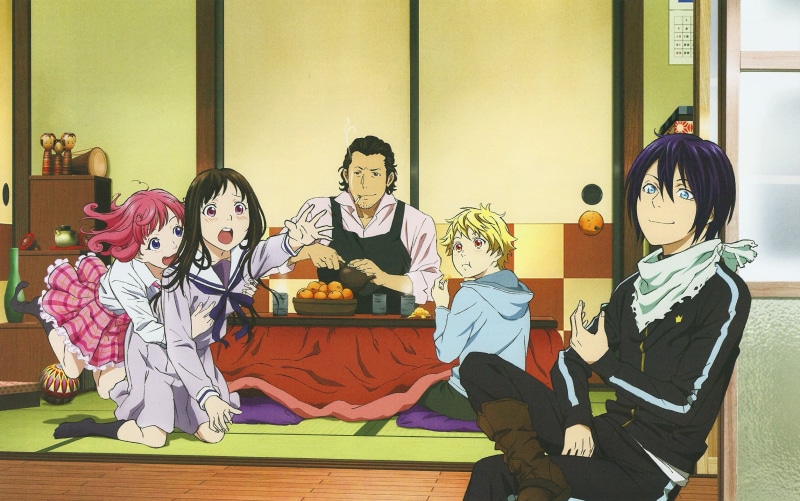 lifestyles, full length, sitting, girls, childhood, females, standing, people, Iki Hiyori, costume, men, Yukine (Noragami), boys, innocence, 1080P, sister
