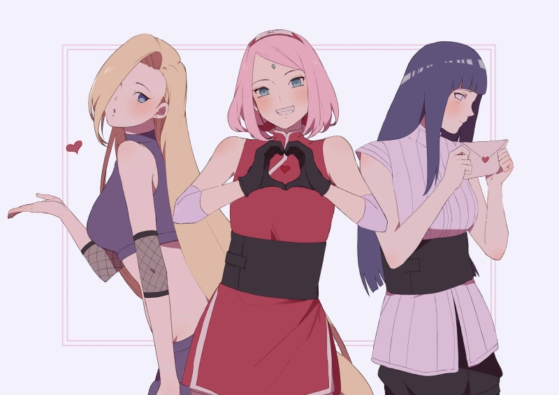 Hinata Hyūga, 2K, Ino Yamanaka, Sakura Haruno, Naruto