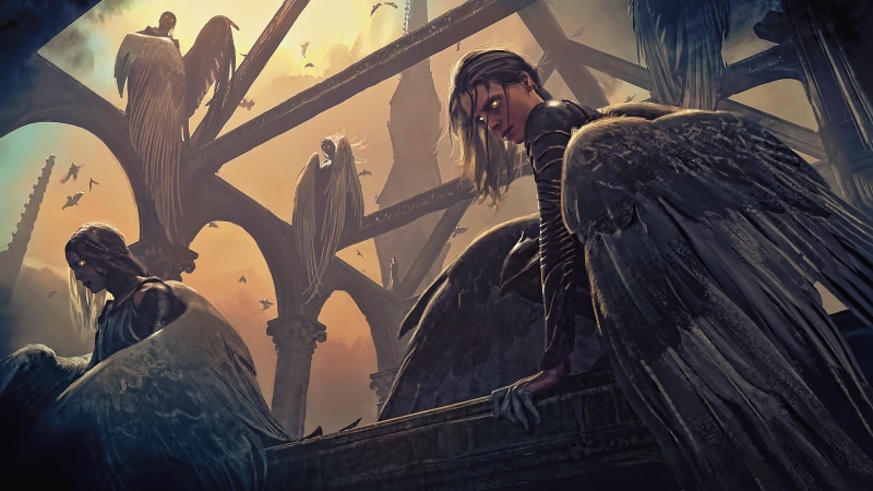 concept art, young adult, fan art, lifestyles, long hair, artwork, 4K, young women, fantasy art, three quarter length, hairstyle, place of worship