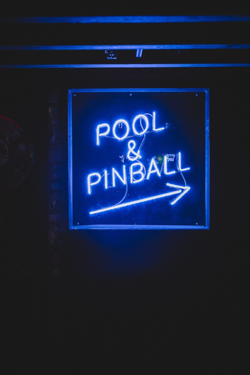 night, capital letter, signage, neon, glowing, light - natural phenomenon, black background, communication, surface, 1080P, pool, dark, information, whit