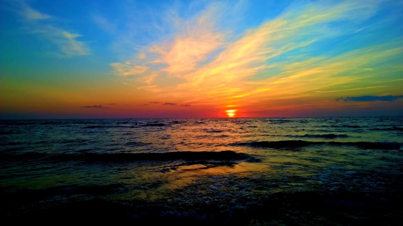 horizon over water, outdoors, 1080P, ocean, body, scenics - nature, idyllic, water, seascape, sky, land, whit, no people, nature, dramatic sky, sea, tranquil scene