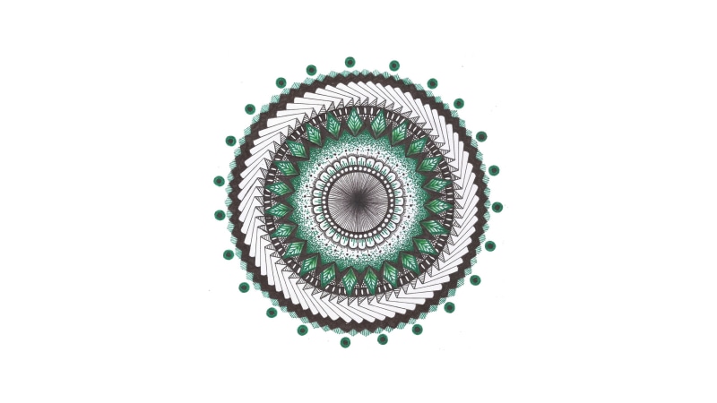 ink, simple, traditional art, artwork, drawing, simple background, 2K, mandala, Colors (Album)