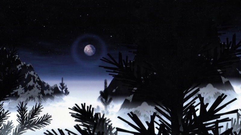 plant, dark, tree, silhouette, space, palm tree, beauty in nature, tranquility, full moon, sky, star - space, music, no people, astronomy, moonlight, artwork