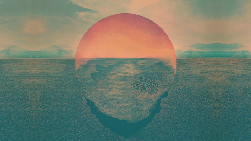 landscape, Sun, artwork, Tycho, album covers, 1080P, digital art