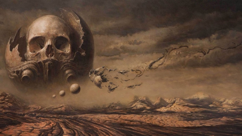 1080P, mystery, sky, nature, moon, cloud - sky, environment, fear, human skeleton, spooky, animal, horror, mountain, fantasy, tree, bone, textured effect