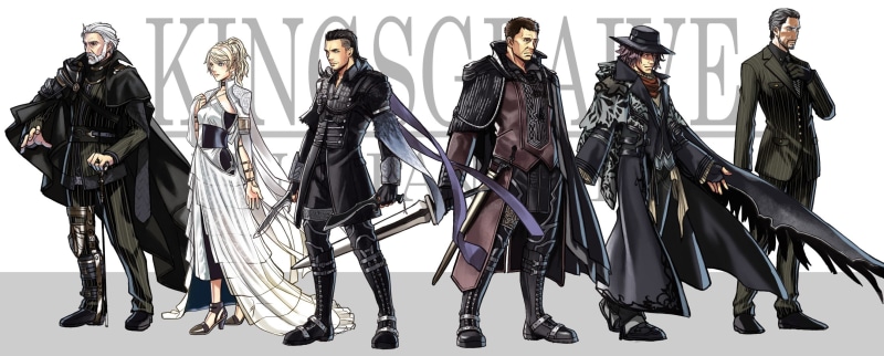 safety, leather jacket, security, 2K, in a row, Lunafreya Nox Fleuret, Regis Lucis Caelum, Final Fantasy, kings, black color, fashion model