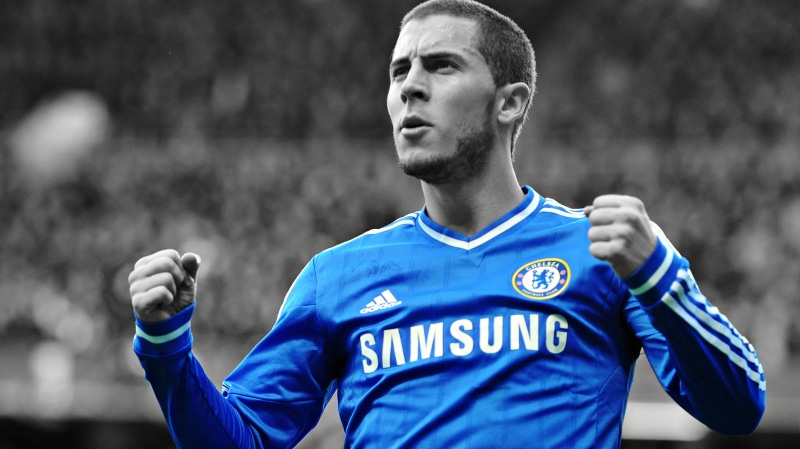 sport, young adult, portrait, men, one person, selective coloring, standing, clothing, sport , lifestyles, sleeved, shirt, competition, Chelsea FC, s, day