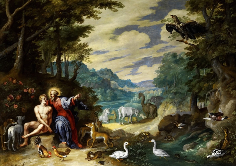 picture, In The Garden Of Eden, mythology, 1080P, Jan Brueghel the younger