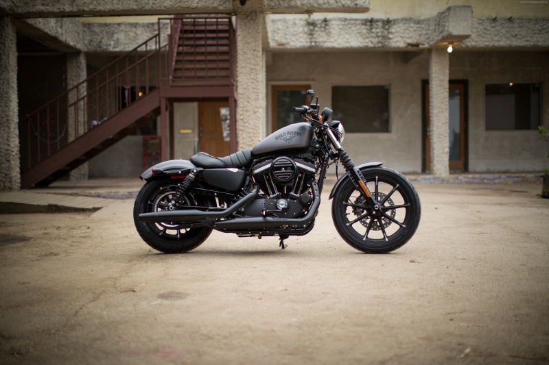 bike year 2016, black, 4K, Harley Davidson Iron 883