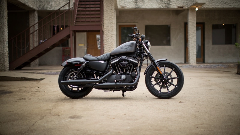 4K, bike year 2016, black, Harley Davidson Iron 883, cruiser, motorcycle